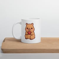 Image 4 of Kawaii Capybara Valentine's Day Coffee Mug