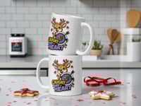 Image 2 of Caught My Heart Deer Valentine Mug Camo Hunting Coffee Cup