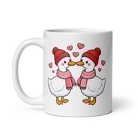 Image 2 of Goose Valentine Mug: Couple Coffee Cup, Cozy Love Nest