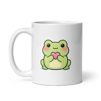 Image 3 of Kawaii Frog Mug: Valentine's Day Coffee Cup