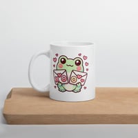 Image 4 of Kawaii Frog Valentine Mug: Love Letters Coffee Cup