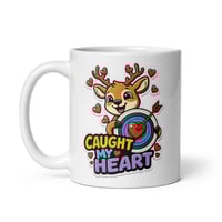 Image 3 of Caught My Heart Deer Valentine Mug Camo Hunting Coffee Cup
