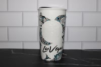 Image 1 of Starbucks Las Vegas Ceramic Travel Tumbler 12oz Coffee Mug