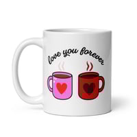 Image 2 of Love You Forever Coffee Mug | Couples Anniversary Gift