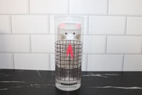 Image 1 of Starbucks Thailand Pig Snout Glass Tumbler 14oz w Willow Jacket Rare