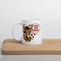 Image 4 of Love You Deerly Mug, Camo Deer Valentine's Day Gift