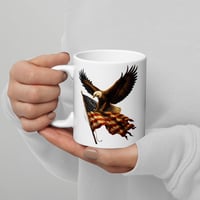 Image 3 of 250th Anniversary Eagle Mug | Patriotic USA Ceramic Coffee Cup