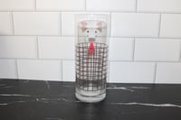 Image 3 of Starbucks Thailand Pig Snout Glass Tumbler 14oz w Willow Jacket Rare