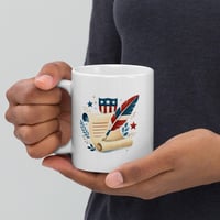 Image 3 of USA 250th Anniversary Mug | Founding Era Inspired Coffee Cup | White Ceramic Mug