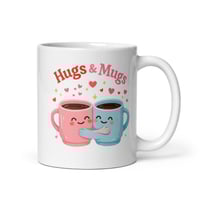 Image 2 of Hugs &amp; Mugs Coffee Mug, Valentine's Day Gift