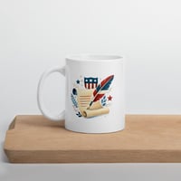Image 5 of USA 250th Anniversary Mug | Founding Era Inspired Coffee Cup | White Ceramic Mug