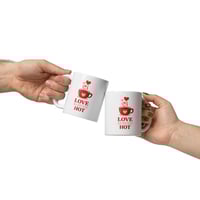 Image 4 of Love Served Hot Coffee Mug, Valentine's Day Gift