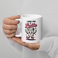 Image 2 of I Love You Latte Mug, Coffee Character, Valentine's Day Gift
