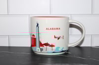 Image 1 of Starbucks Alabama You Are Here Mug 14oz Ceramic Coffee Cup YAH Collection EUC