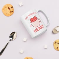 Image 5 of You Warm My Heart Mug, Valentine's Day Coffee Cup