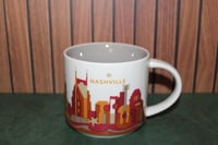 Image 1 of Starbucks Nashville You Are Here Mug 14oz Coffee Cup Music City Skyline Design EUC