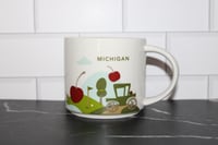 Image 1 of Starbucks Michigan" You Are Here Collection” 14oz Coffee Mug Cup EUC