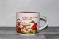 Image 1 of Starbucks You Are Here California Adventure Park Mug 14oz Red Interior EUC