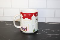 Image 3 of Starbucks Taiwan Christmas Relief Mug Red Holiday 16 oz