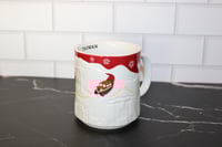 Image 5 of Starbucks Taiwan Christmas Relief Mug Red Holiday 16 oz