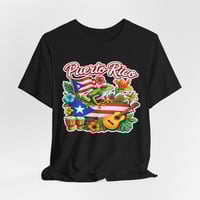 Image 5 of Puerto Rico Graphic Tee – Tropical Flag, Coquí & Guitar Island Pride T-Shirt