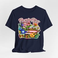 Image 9 of Puerto Rico Graphic Tee – Tropical Flag, Coquí & Guitar Island Pride T-Shirt