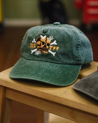 Image 1 of Skull Dad Cap - Bottle Green