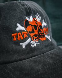 Image 3 of Skull Dad Cap - Washed Black