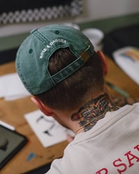 Image 4 of Skull Dad Cap - Washed Black