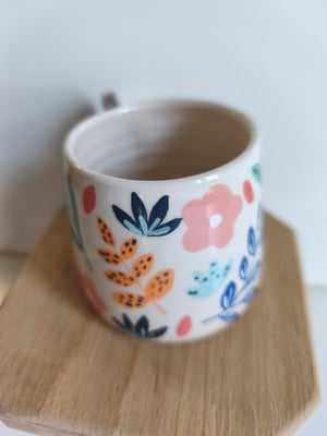 Image of  tasse anse fleur 