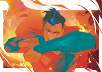 SUPERMAN postcard