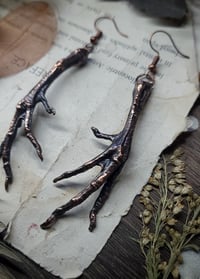 Image 5 of Quail Feet Earrings