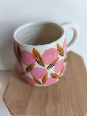 Image of  Petite  tasse anse pois rose