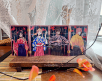 Image 3 of [IN-STOCK] Chihayafuru 4-Panel Folding Screen Stand