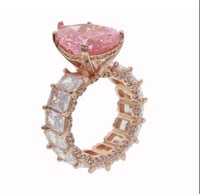 Image 3 of Sweetheart Teardrop Eternity Ring