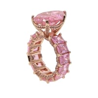 Image 4 of Sweetheart Teardrop Eternity Ring