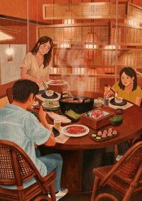 Image 1 of Where the hotpot simmers, A3