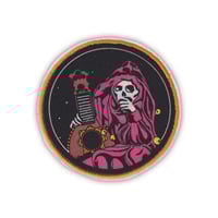 Round Jester Patch - Red