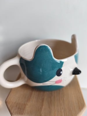 Image of   Tasse chat bleu 