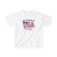 Image 1 of Kids USA Freedom T‑Shirt — 250 Years of USA (1776–2026) OPTION A