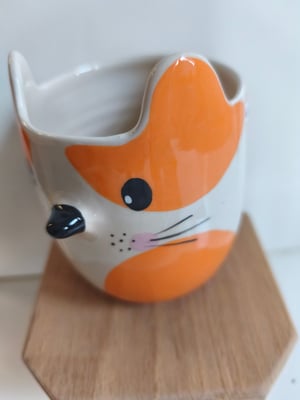 Image of  Tasse haute chat orange 