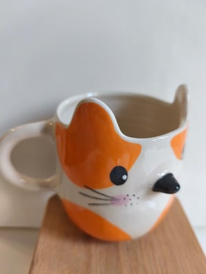 Image of  Tasse haute chat orange 