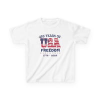 Image 1 of Kids USA Freedom T‑Shirt — 250 Years of USA (1776–2026) OPTION B