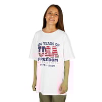 Image 3 of Kids USA Freedom T‑Shirt — 250 Years of USA (1776–2026) OPTION B