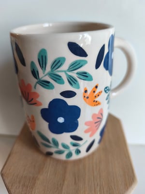 Image of  Grande tasse anse bleue