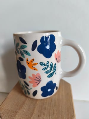 Image of  Grande tasse anse bleue