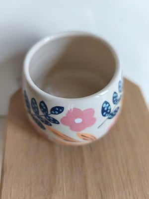 Image of  Petite  tasse ronde fleur rose