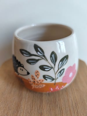 Image of Petite  tasse ronde hérisson automne 