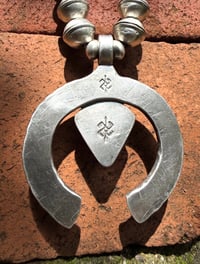 Image 8 of WL&A Handmade Old Style Mercury Dime Webbed Royston Naja Necklace - Length 28" - 327 Grams