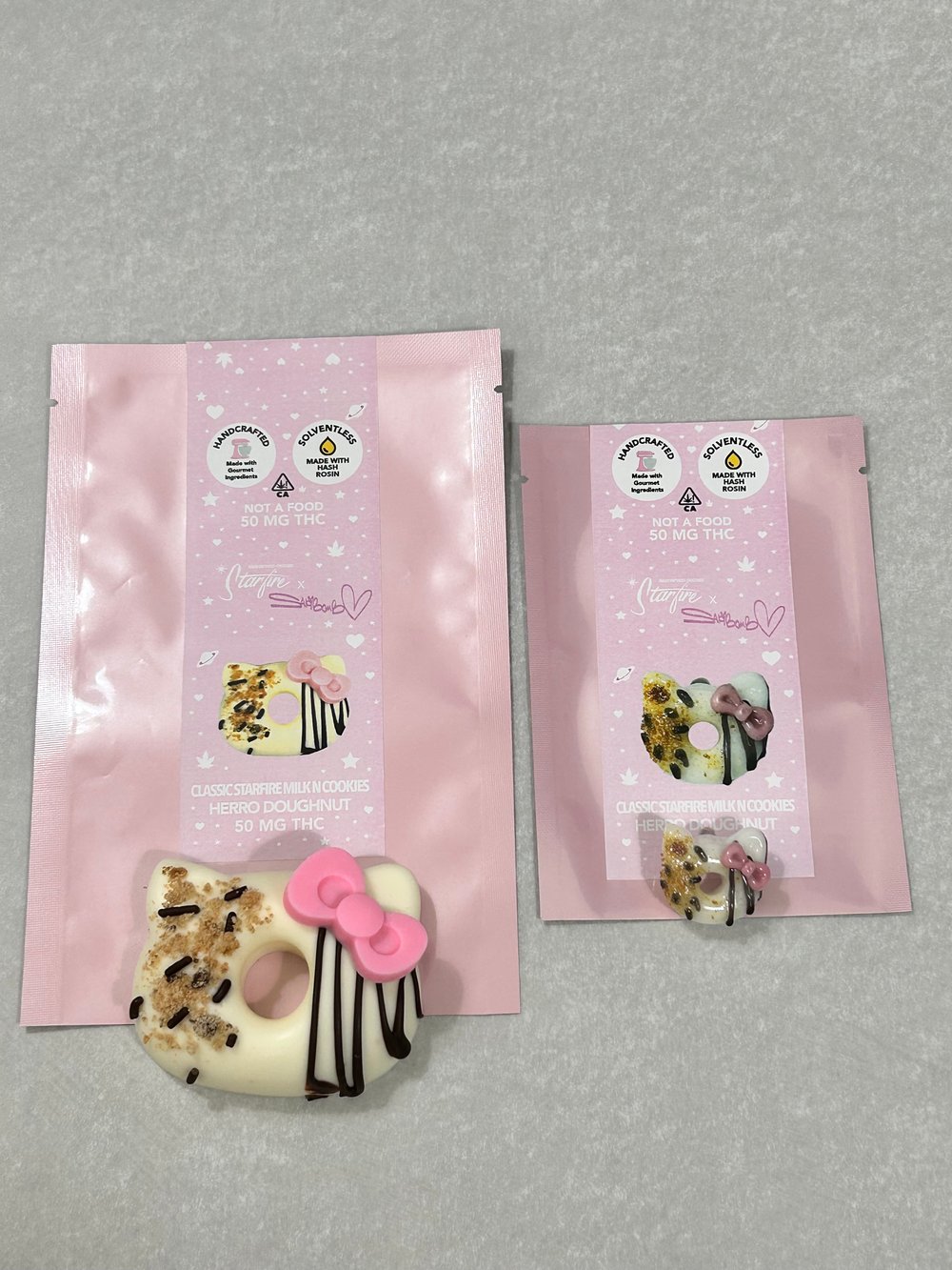 Image of herro dounut collab with starfire edible 